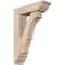 Ekena Millwork Balboa Traditional Smooth Bracket w/ Offset Brace, Douglas Fir, 5 1/2"W x 18"D x 26"H BKT0604X18X26BOA01SDF - alternate 1